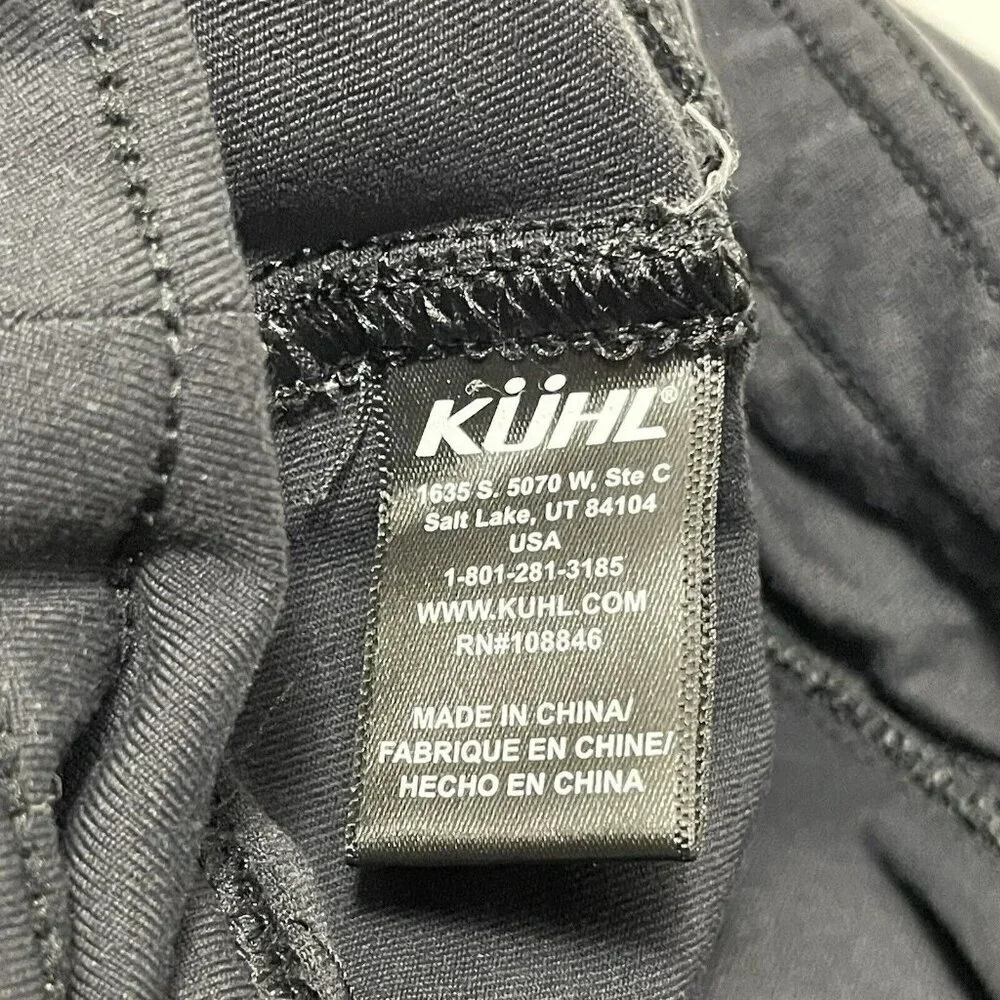 Kuhl Mova Cargo Pants Hiking Yoga Straight Women Size 6 Short Black Pocket Tie - Picture 11 of 12